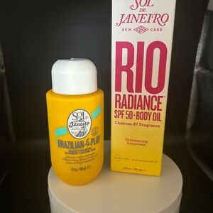New - Unopened! Sol de Janeiro Shower Gel & Rio Radiance SPF 50 Body Oil